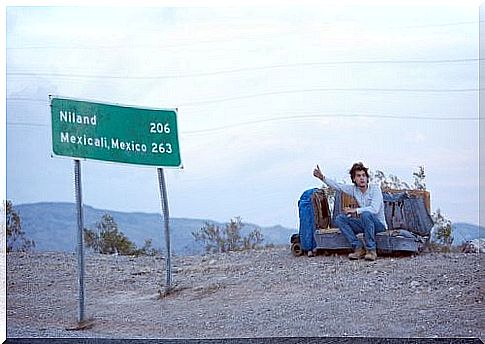 Christopher from Into The Wild asks for a ride.