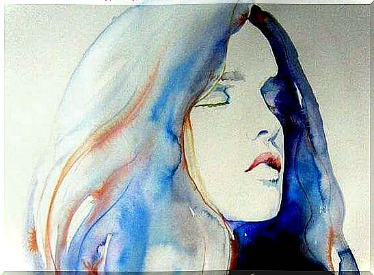 Woman in watercolor