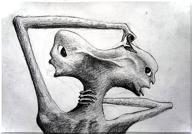 Artwork about mental illness.