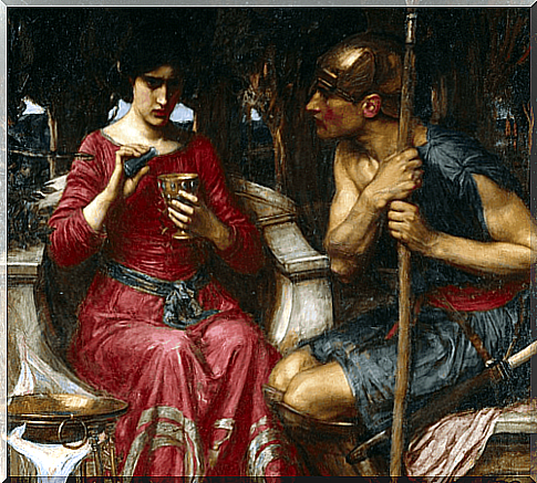 The myth of Medea, a sorceress in love